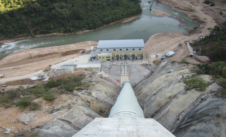 ミャンマーバルーチャン第３水力発電プラント施設