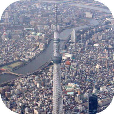 東京スカイツリータウン(R) 所在地：東京都墨田区 竣工年：2012年 規模：地上31階、地下3階、229,728㎡