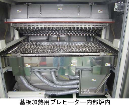基板加熱用プレヒーター内部炉内