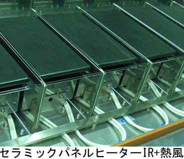 セラミックパネルヒーターIR+熱風