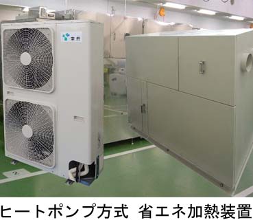 ヒートポンプ方式 省エネ加熱装置
