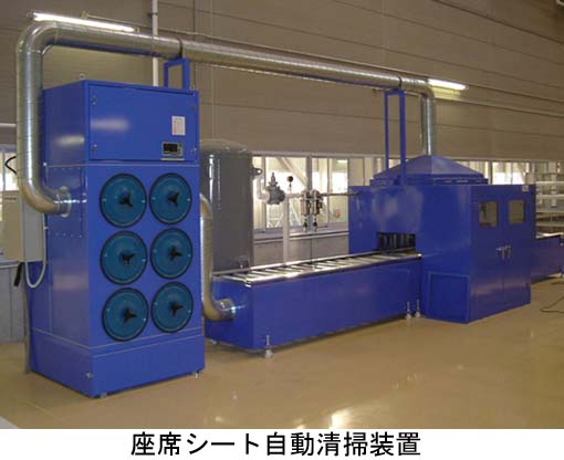 座席シート自動清掃装置