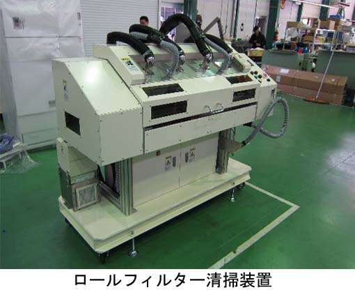 ロールフィルター清掃装置